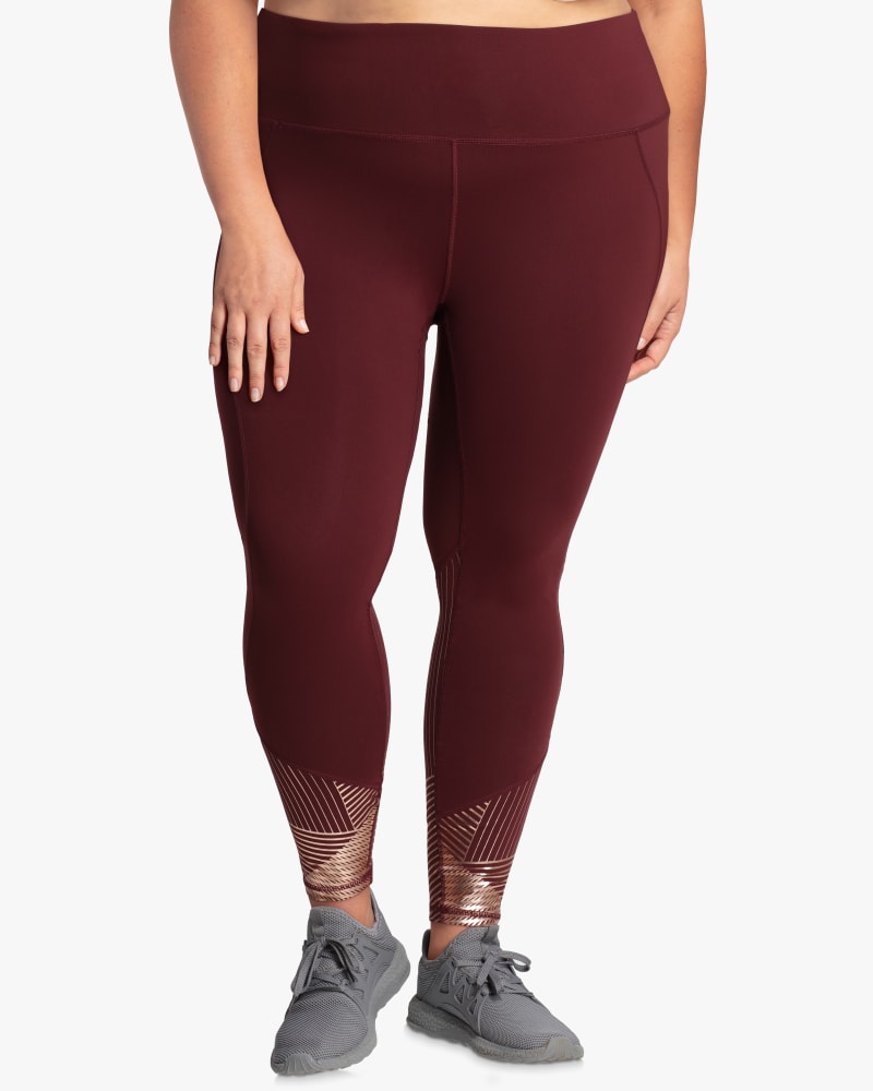 Front of plus size Franklin Ankle Legging by Shape Activewear | Dia&Co | dia_product_style_image_id:117377